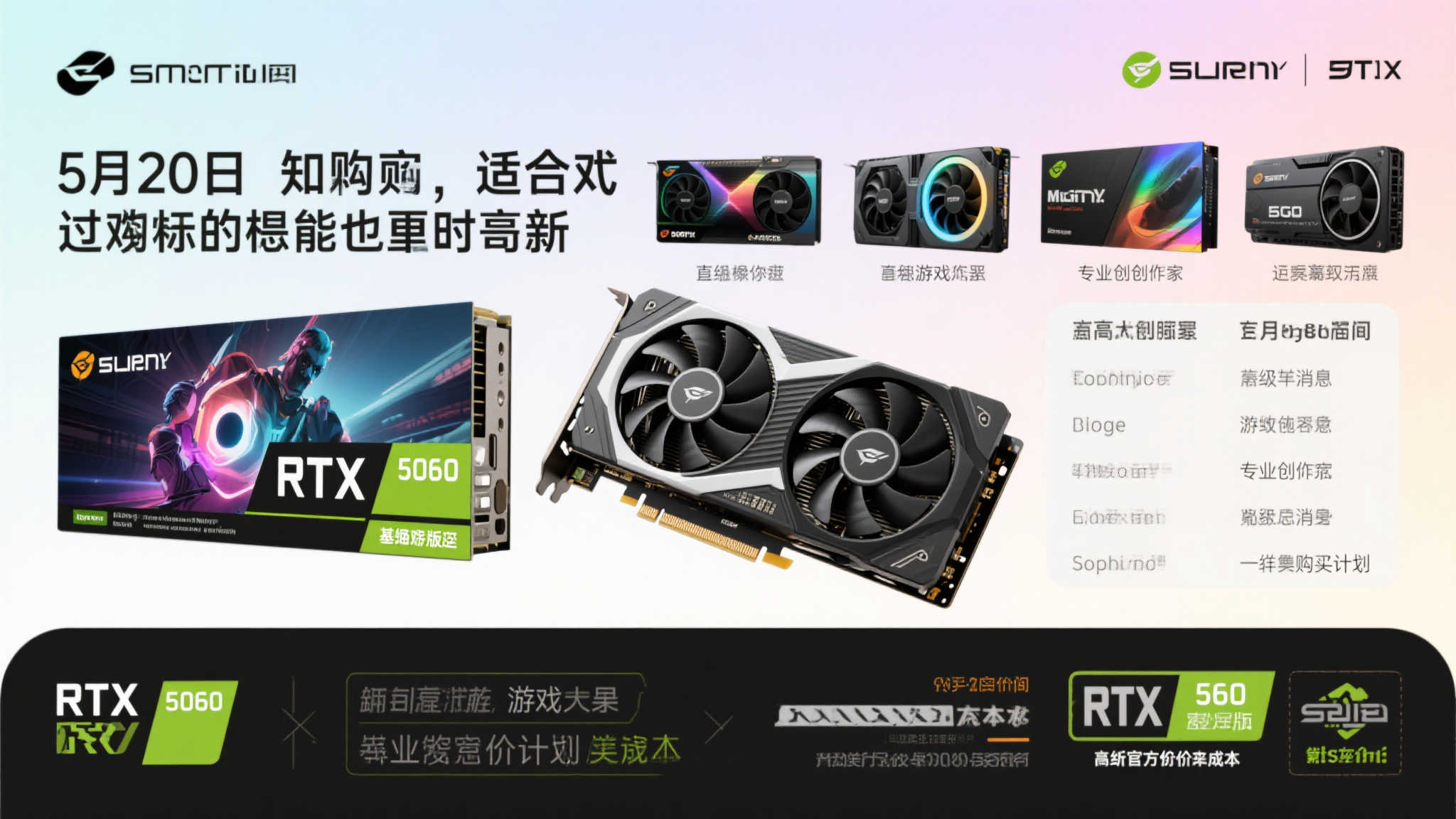 RTX 5060显卡火热预约中:起售价2499元,5月20日正式发售! 如何选购:适合自己的才是最好的
面对琳